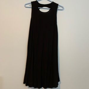 Black summer casual flowy dress